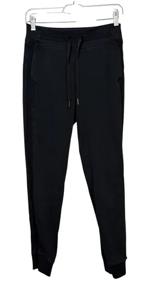Lululemon Scuba High-Rise Jogger Women Size 6 Black Fleece Drawstring Sweatpants thumbnail 1