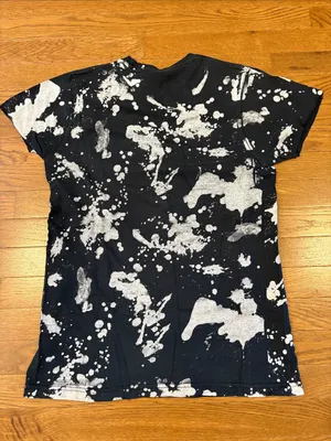 Hot Topic | Black & White Splatter Bleached Paramor Band T-Shirt Size Medium thumbnail 5