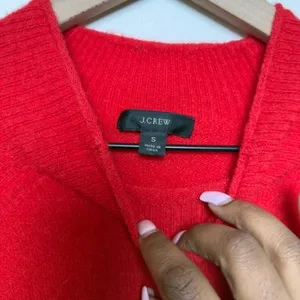 J. Crew Women Roll Neck Alpaca‎ Merino Wool Sweater Small Preppy Lightweight thumbnail 5