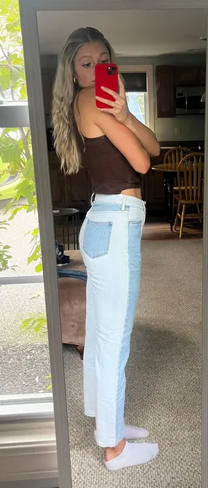 PacSun Color Blocked Mom Jeans thumbnail 2