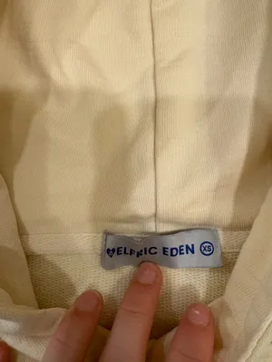 Aelfric Eden Cream Hoodie Pray The Lord Graphic Blue thumbnail 4