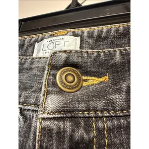 Ann Taylor LOFT Grey Flare Leg Jeans Size 6P thumbnail 4