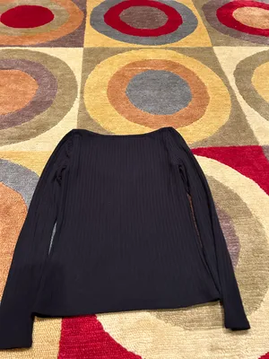 Madewell Like-New Ribbed Sweetheart Top Long Sleeve Shirt Women’s Size Medium thumbnail 4