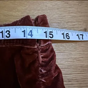 Free People Vivienne Velvet Orange skirt 8 crushed velvet rust orange thumbnail 7