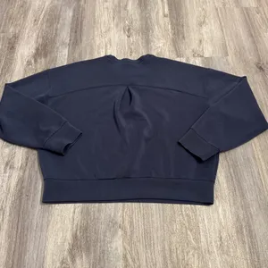 Spanx AirEssentials Dark Storm Blue Grey Crew Neck Sweatshirt Womens Large thumbnail 4