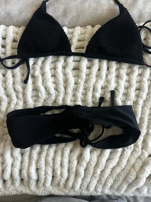 black womens bikini set thumbnail 3
