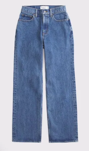 NWT Abercrombie & Fitch The '90s Relaxed Jeans in a high-rise style size16 short thumbnail 1