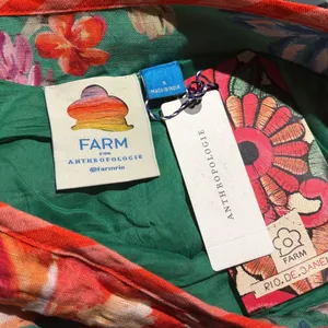 Farm Rio X Anthropologie Tie-Front Tropicart Floral Wide-Leg Pants Size S thumbnail 5