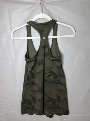 lululemon athletica Green Camo Racerback Tank thumbnail 3