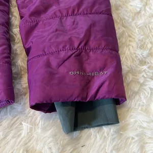 Columbia Omni Heat Coat Color Purple Size L EUC thumbnail 4