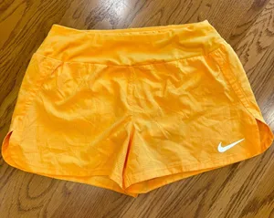 Nike Women’s‎ Dri-Fit Shorts - Orange (Small) thumbnail 1