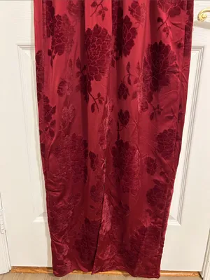 Reformation Frankie Scarlet Slip Maxi Dress Floral Velvet Burnout New Size 10 thumbnail 13