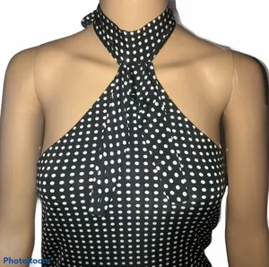 Moda International polka dot halter top thumbnail 3