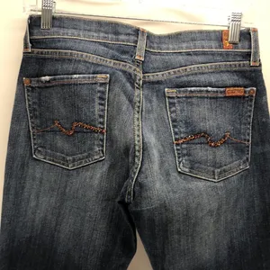7 For All Mankind bootcut sparkle pockets Y2K jeans thumbnail 5
