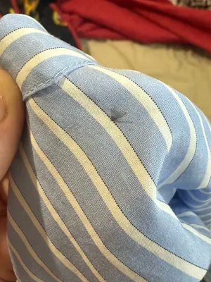 Blue and white striped matching set thumbnail 8