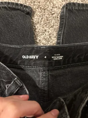 Old Navy Wow Wide-Leg Jeans black thumbnail 2