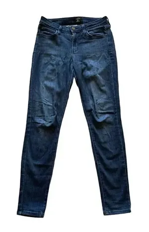 Just Black Mid Rise Blue Soft Skinny Denim Women’s Minimalist Jeans SZ 26 # 1543 thumbnail 1