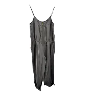 Ali Ro Women's Jumpsuit‎ 8 Gray Pockets Silk Linen Oversized Lagenlook Relaxed thumbnail 4