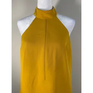 Mare Mare‎ x Anthropologie Halter Dress Women XS Gold Excellent Mod Mini Pocket thumbnail 6