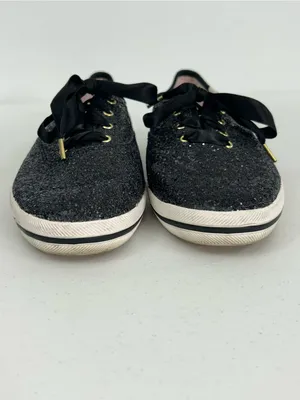 Kate Spade x Keds Black Glitter Sneakers Size 10 thumbnail 3