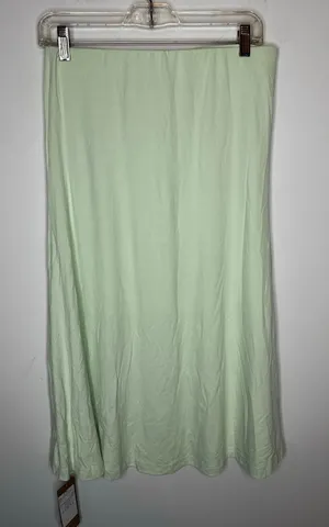 NWT OGL Move Mint Sage Light Green Flowy A-Line Maxi Midi Skirt Women Medium thumbnail 1