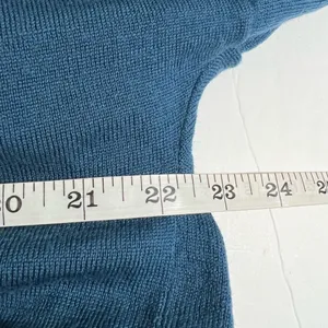 Lululemon Merino Sit In Lotus Wrap II Petrol Blue Open Front Cardigan Size 6 thumbnail 6