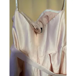 Alfred Sung Hi-Low Gown With Pockets Blush- Size 16R thumbnail 12