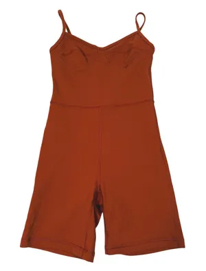 Aritzia Wilfred Free Bustier Romper Playsuit Womens S Rust Orange Pilates Yoga thumbnail 1