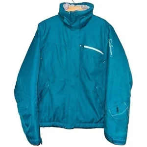 Salomon Women’s Size M Blue Grey Clima Pro Winter Ski Snowboarding Jacket thumbnail 3
