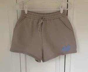 White Fox Archive 6.0 Fleece Sweat Shorts Beige Taupe Size Small thumbnail 1