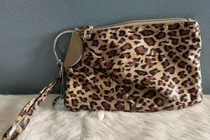 Lulu Animal Print Wristlet Brown thumbnail 5
