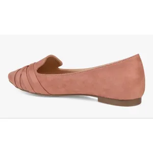 Journee NEW Faux Suede Mindee Slip On Pointed Toe Loafer Flats 8 $65 thumbnail 5