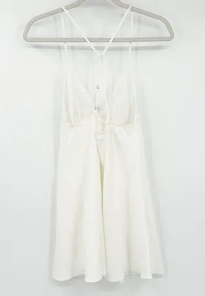 Flora Nikrooz Womens Coquette Bridal Sleep Charmeuse Robe & Slip Dress Set Small thumbnail 11