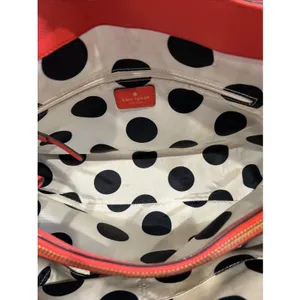 Kate Spade Elena‎ Villabella Orange Red Shoulder Bag Leather Handbag Bow Satchel thumbnail 15