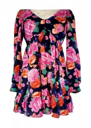 Francesca's mi ami Seth floral babydoll dress. Size XL. thumbnail 1
