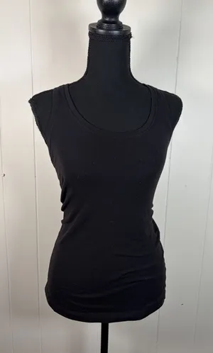 lululemon black tank top size 4 scoop‎ neck racerback thumbnail 1