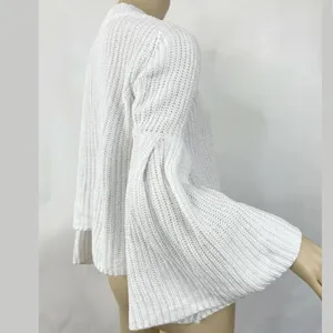 Free People V Neck Bell Sleeves Knit Sweater thumbnail 2