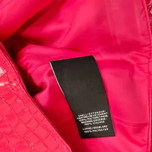 7 For All Mankind Hot Pink Vegan Leather Crocodile Crop Top Shorts Set M NEW Tag thumbnail 13