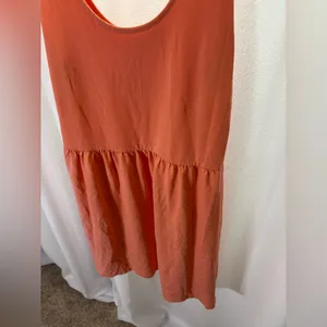 J.‎ Crew Orange Viscose Dress Size Medium EUC thumbnail 3