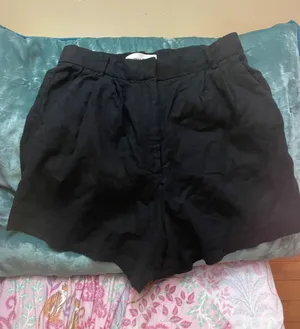 Abercrombie & Fitch high waisted tailored linen blend Shorts size 27/4 thumbnail 1