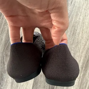 Rothy's Black and Gray Speckled Flats Size 6 Women’s ShimmerKnit Ombre Shoes thumbnail 5