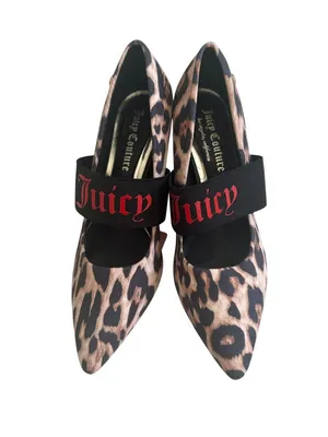 JUICY COUTURE Kitsy Animal Print Mary Jane Heels Size 8 NEW NWT thumbnail 5