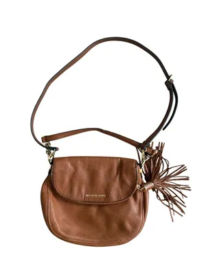 MICHAEL KORS Tan Pebble Leather Crossbody Two Way Bag thumbnail 5