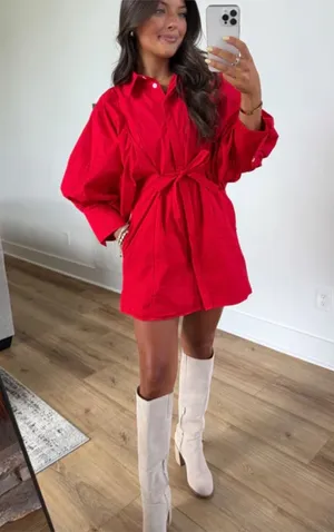 Shop The Muse Dress Red thumbnail 1