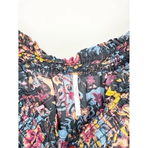 Free People Floral Off the Shoulder Bell Sleeve Blouse Women's S Boho‎ Chic thumbnail 6
