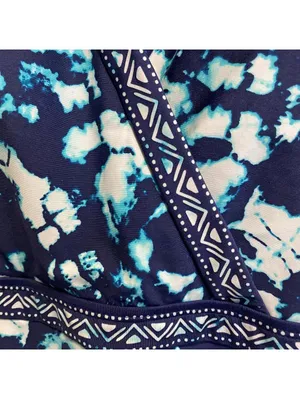 Jantzen Mare Tie Dye Wrap Open Back One Piece Swimsuit Size 12 thumbnail 5