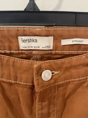 Bershka Brown Carpenter Pants Size 6 Straight Leg Utility Workwear Y2K thumbnail 2