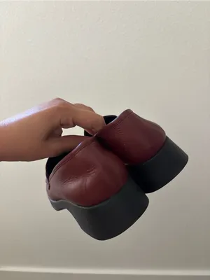 Vintage bass loafers in burgundy thumbnail 5