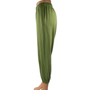 WeWoreWhat Women's Green High Waisted Cropped Tapered Jogger Sweat Pants Size S thumbnail 2
