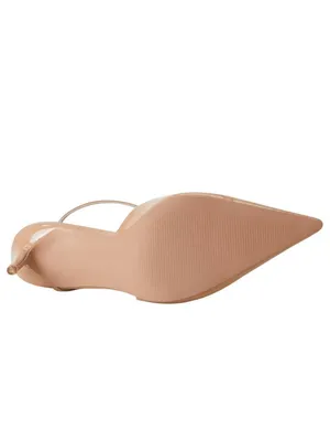 NWT Aldo Womens Kymmberly Strappy Pointed Toe Heels 14028467 Cream Brown 7B thumbnail 3